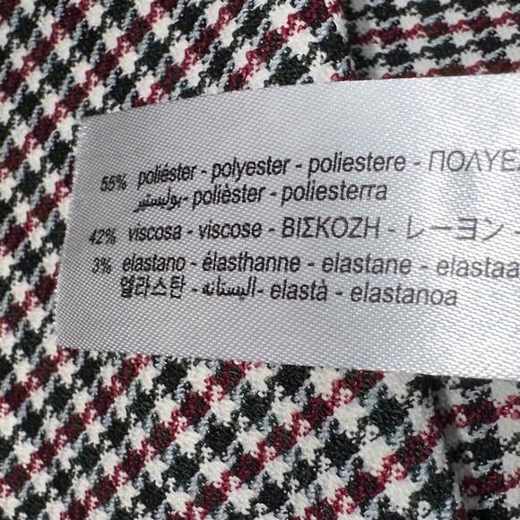 Zara Houndstooth High Rise Skinny Dress Pant Legging Size Medium - Picture 10 of 16